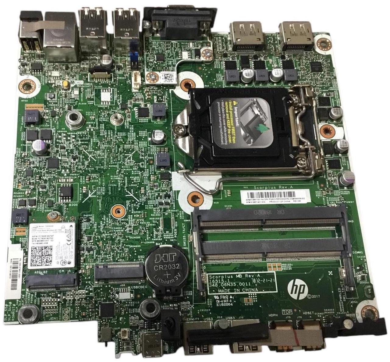 Alt view image 3 of 7 - HP ProDesk 600 G3 DM 912857-001 Desktop Motherboard