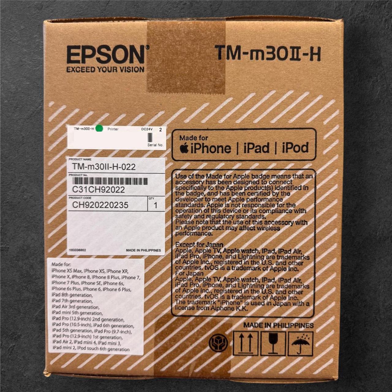 Alt view image 4 of 7 - Epson TM-M30II Thermal Wireless Dongle Required POS Receipt Printer - Ethernet Connectivity - Thermal line Printing Technology, 250 mm/sec Print Speed, 203 dpi, Auto-Cutter, Monochrome