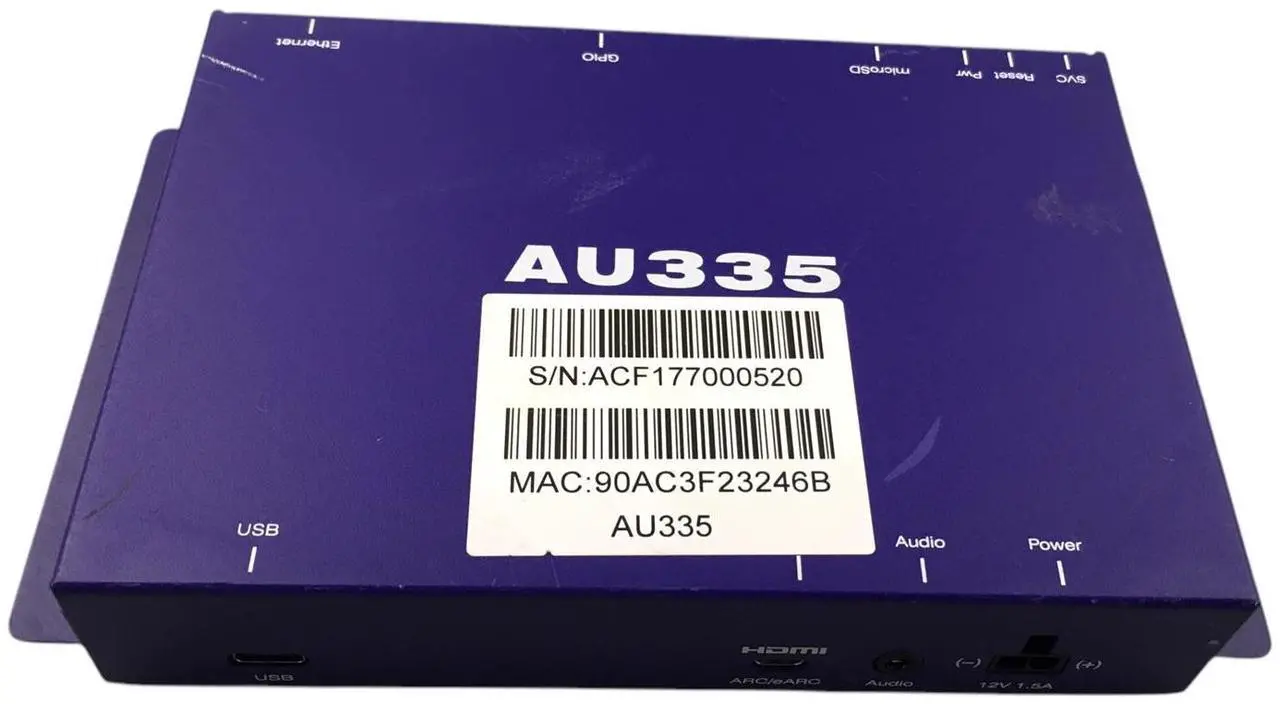 Alt view image 2 of 7 - BrightSign AU335 Portable Ethernet & USB Ports Digital Audio Player **No Cords*