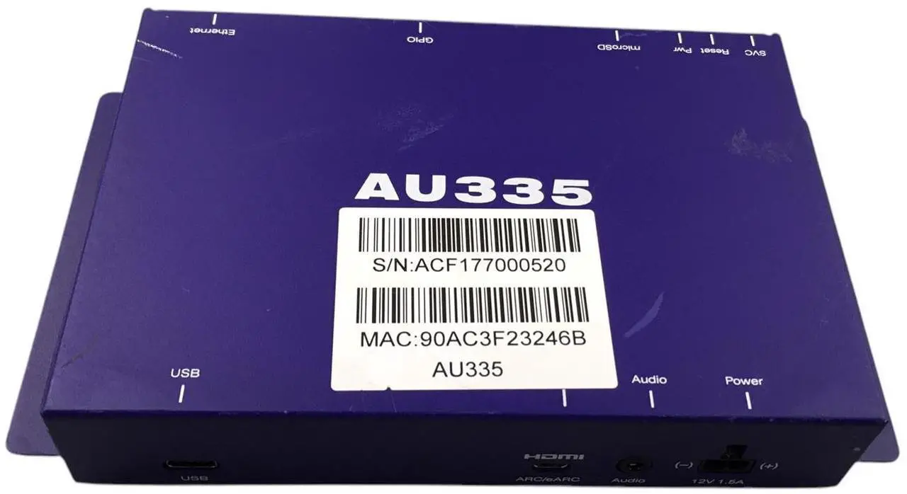 Main image of BrightSign AU335 Portable Ethernet & USB Ports Digital Audio Player **No Cords*
