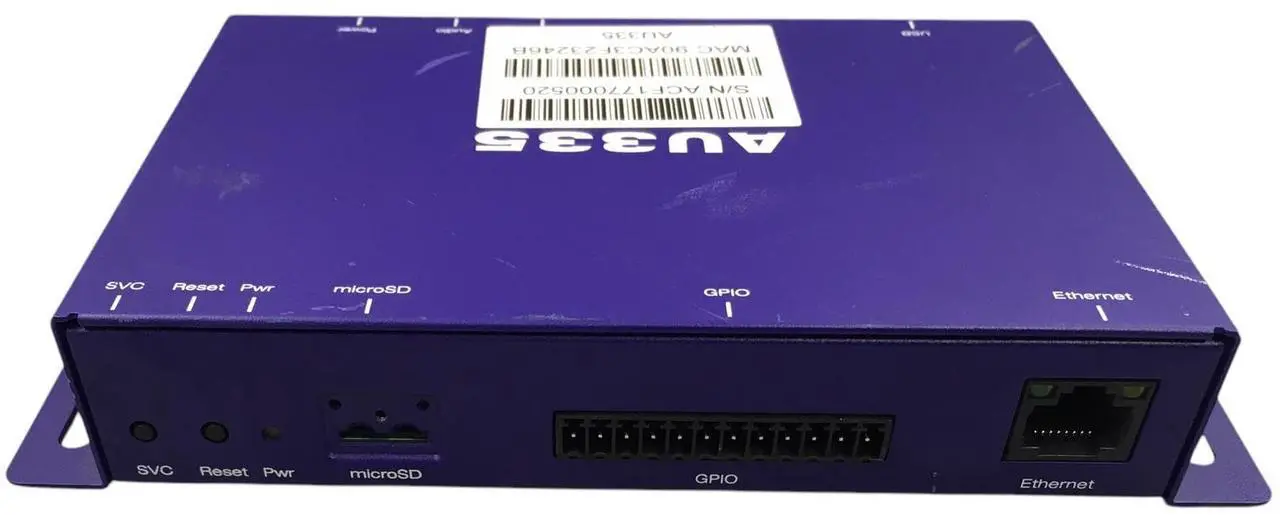 Alt view image 4 of 7 - BrightSign AU335 Portable Ethernet & USB Ports Digital Audio Player **No Cords*