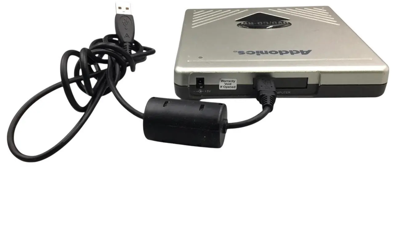 Alt view image 5 of 6 - Addonics External DVD/CD-RW AEPDVRW with USB cable