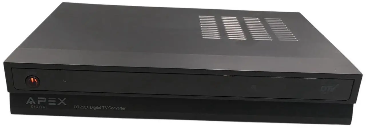 Alt view image 2 of 7 - Apex DT250A Digital TV Converter Box Analog Pass Through W / Cables No Remote