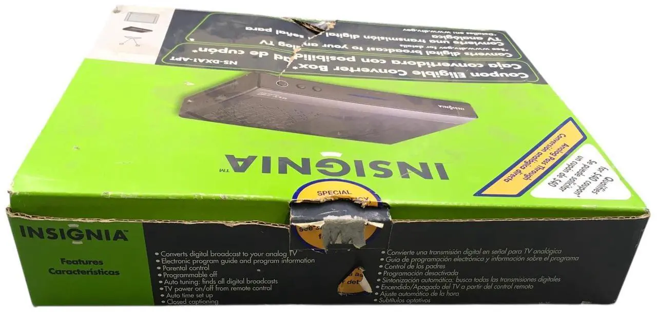 Alt view image 3 of 7 - Apex DT250A Digital TV Converter Box Analog Pass Through W / Cables No Remote
