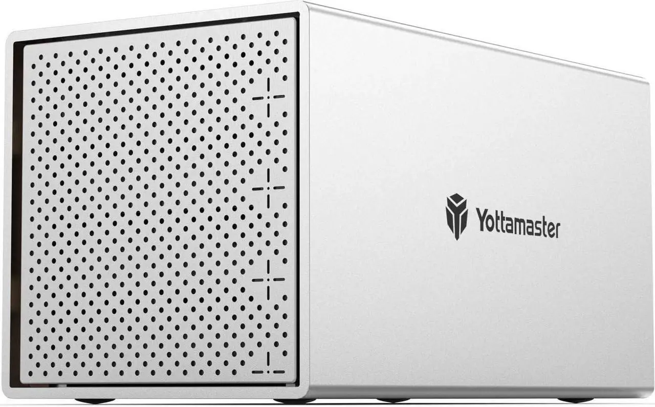 Main image of Yottamaster 4 Bay RAID Enclosure,Aluminum 4 Bay 2.5/3.5 Inch USB3.0 RAID External HDD Array Enclosure SATA3.0 Support 4 x16TB & UASP,Mac Style Designed for Personal Storage at Home&Office