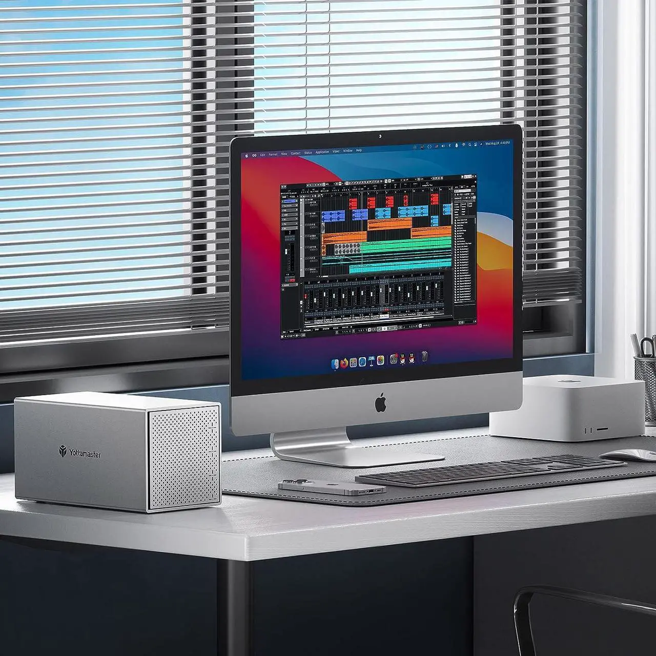 Alt view image 6 of 7 - Yottamaster 4 Bay RAID Enclosure,Aluminum 4 Bay 2.5/3.5 Inch USB3.0 RAID External HDD Array Enclosure SATA3.0 Support 4 x16TB & UASP,Mac Style Designed for Personal Storage at Home&Office