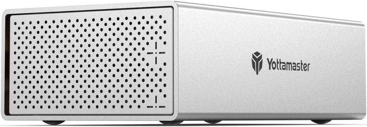 Main image of Yottamaster 2 Bay RAID Hard Drive Enclosure, 6Gbps USB 3.0 to SATA III RAID Enclosure for 3.5/2.5 Inch SATA HDD/SSD, Support 32TB, RAID 1/JBOD/PM Mode, UASP for Data Backup and Storage [PS200RU3]