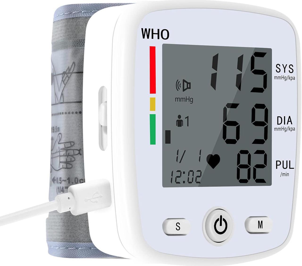 Wrist Blood Pressure Monitor Wrist Cuff, BP Automatic Digital Portable Adjustable Home Pressure Machine