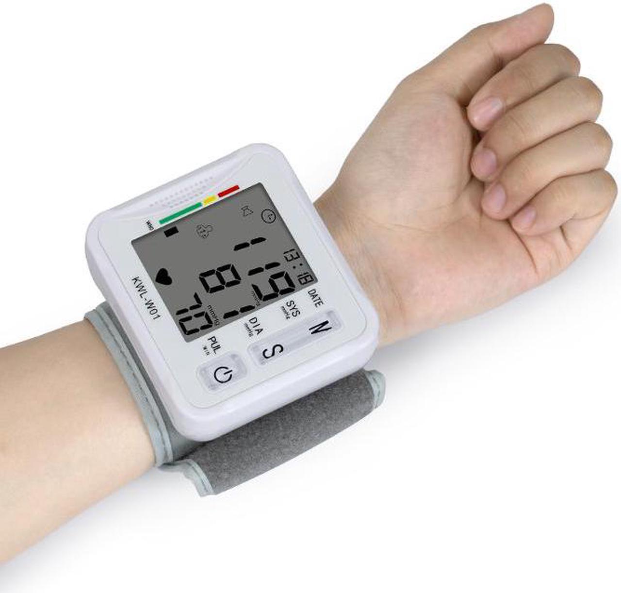 TAKROL KWL-W01 Portable Wrist Blood Pressure Monitor Digital LCD Display Wrist Cuff Sphygmomanometer