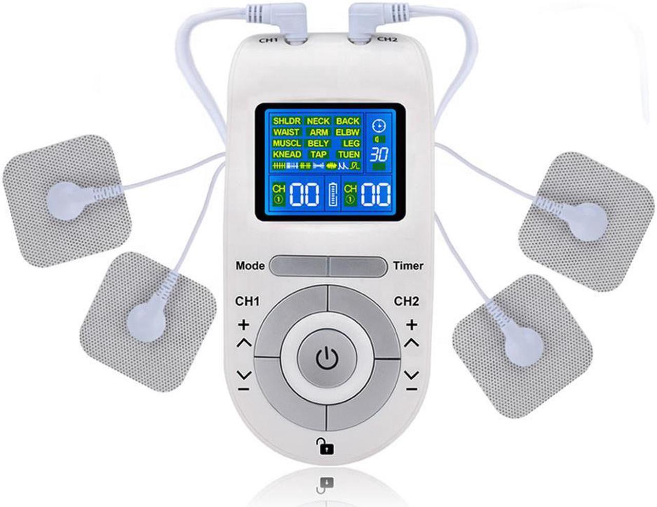 TAKROL T-106 Electric 12 Modes Tens Pads Massager Machine Unit Pain Relief Pulse Massage EMS ABS Muscle Stimulator