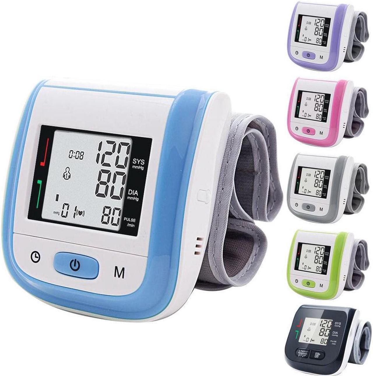 TAKROL Tonometer Automatic Wrist Digital Blood Pressure Monitor Digital LCD Sphgmomanometer Heart Beat Rate Pulse Meter