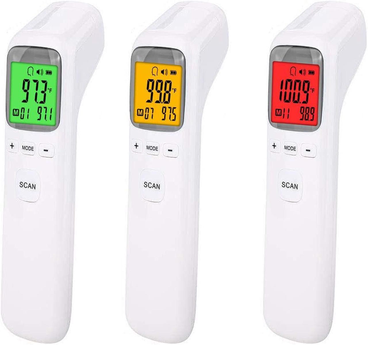 TAKROL Ck-t1502 Portable Thermometer Infrared Forehead Thermometer Non-Contact Digital Thermometer with Fever Alert Function, 3 in 1 Digital Medical Infrared Thermometer for Baby, Adults