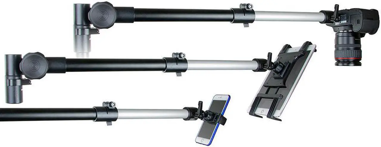 Alt view image 3 of 7 - Arkon Mounts DSLRTABMG5 - Clamp Stand for DSLR Camera, Tablet, or Phone