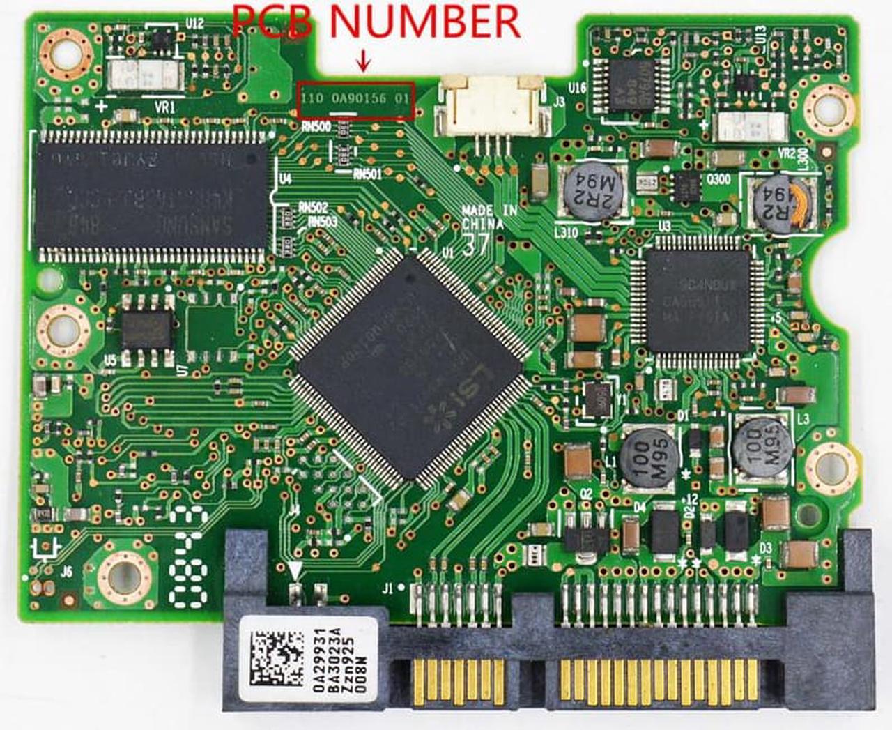 Main image of hard disk circuit board number 110 0A90156 01 , 220 0A90156 01 / 0A58786  0A29931  HDE721010SLA330