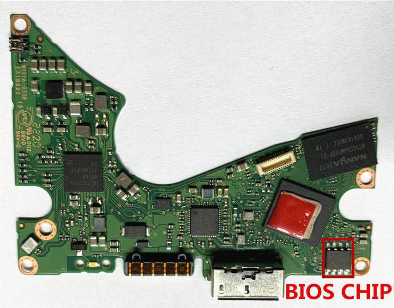 Alt view image 2 of 3 - 2060 810035 000 WD40NDZW WD50NDZW HDD PCB Logic board coding: 2060-810035-000 REV P0 810035-100