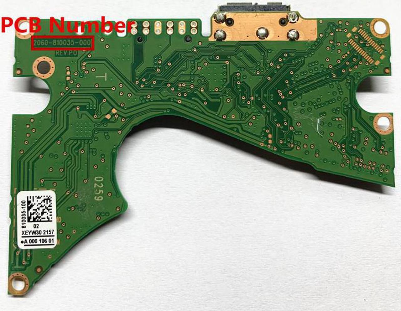 Alt view image 3 of 3 - 2060 810035 000 WD40NDZW WD50NDZW HDD PCB Logic board coding: 2060-810035-000 REV P0 810035-100