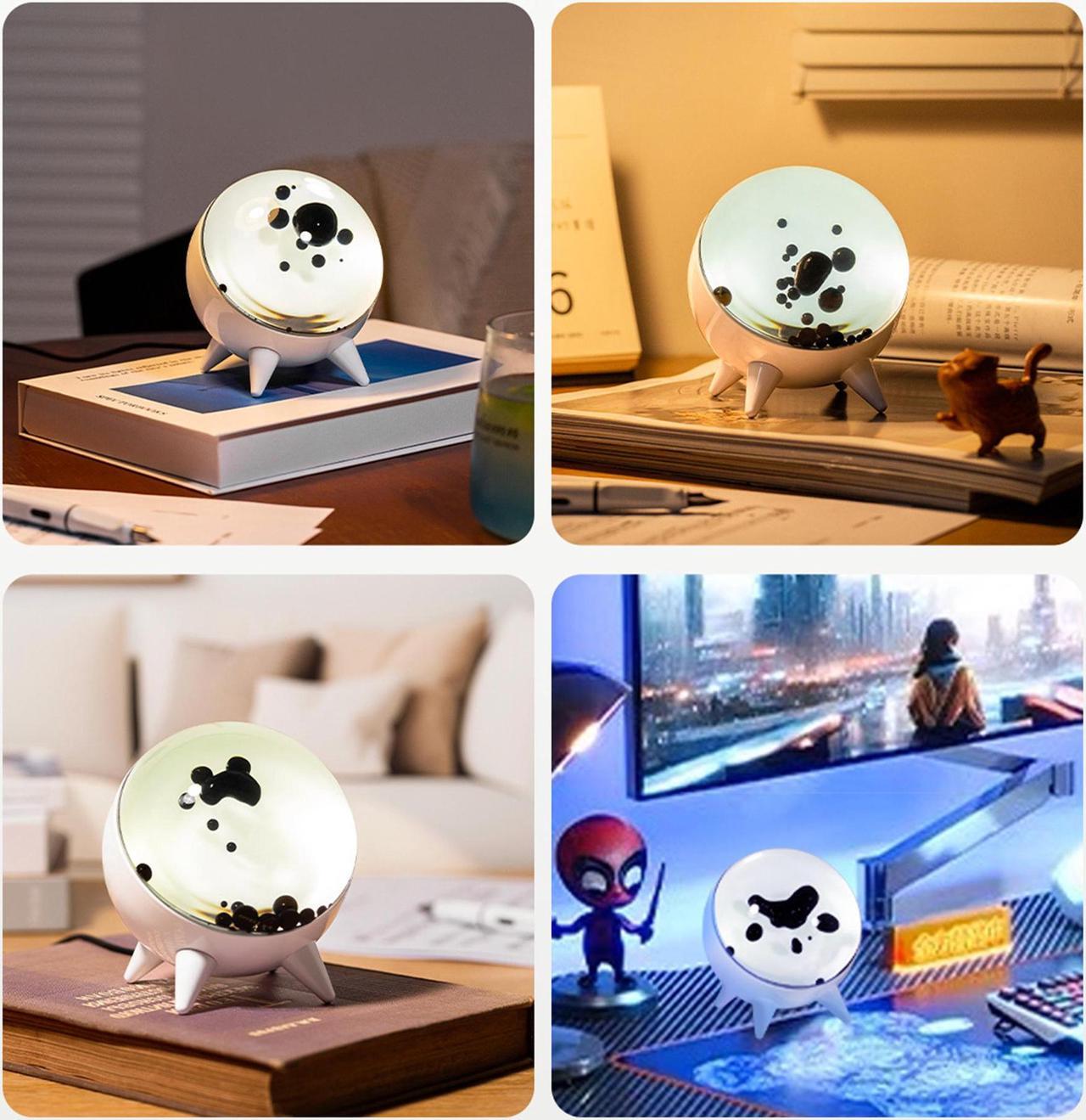 Alt view image 5 of 7 - Ferrofluid Sound Visualizer, Dancing Ferrofluid Lamp with Music Rhythm, Magnetic Fluid Sound Display Lamp, Magnet Ferro Fluid Toy Futuristic Desktop Decor Birthdays Christmas White