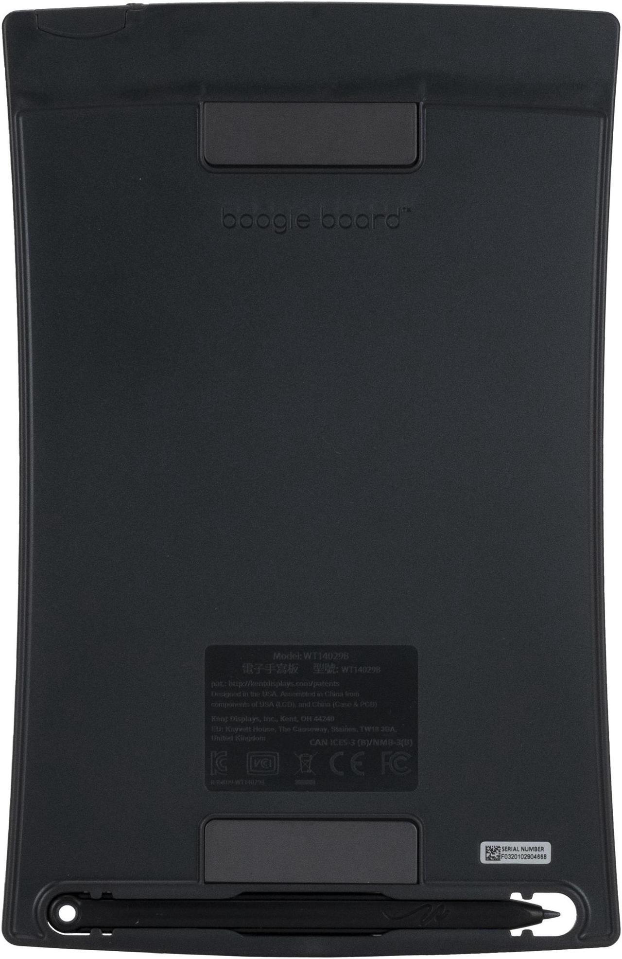 Alt view image 12 of 20 - Boogie Board Jot Reusable Writing Tablet - Includes 8.5 in LCD Writing Tablet, Instant Erase, Stylus Pen, Built in Magnets and Kickstand, Gray