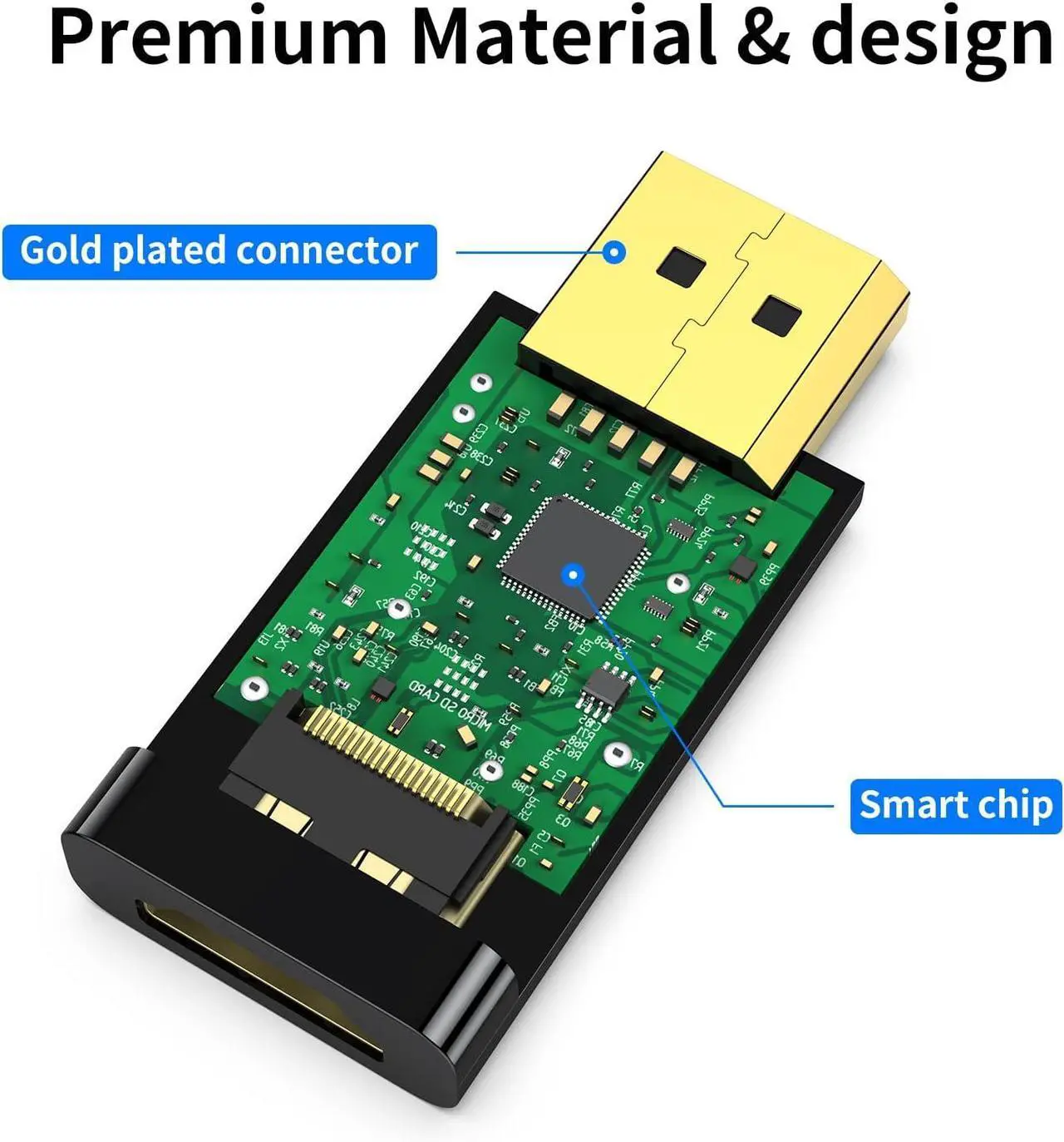 Alt view image 6 of 6 - Adiven 4K DisplayPort to HDMI Adapter 2-Pack,24K Gold Plated Uni-Directional Display Port DP to HDMI Passive Adapter Compatible for HP, HDTV, AMD, NVIDIA,Dell, GPU,Projector, PC,Desktop
