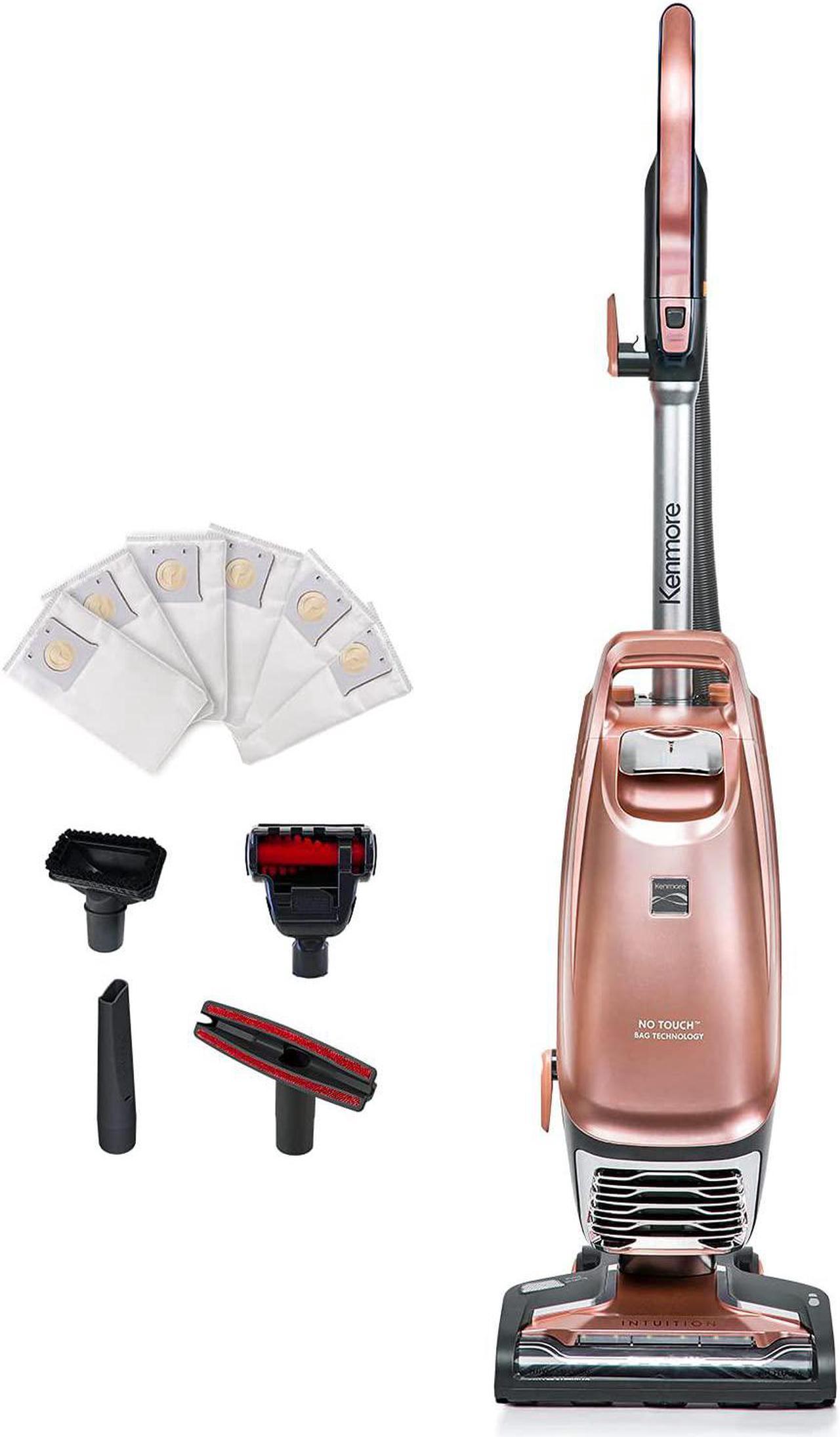 Kenmore BU4050 Intuition Bagged Upright Vacuum, liftup Cleaner Eliminator brushroll, Handi-Mate for Carpet, Hard Floor, pet Hair, Rose Gold