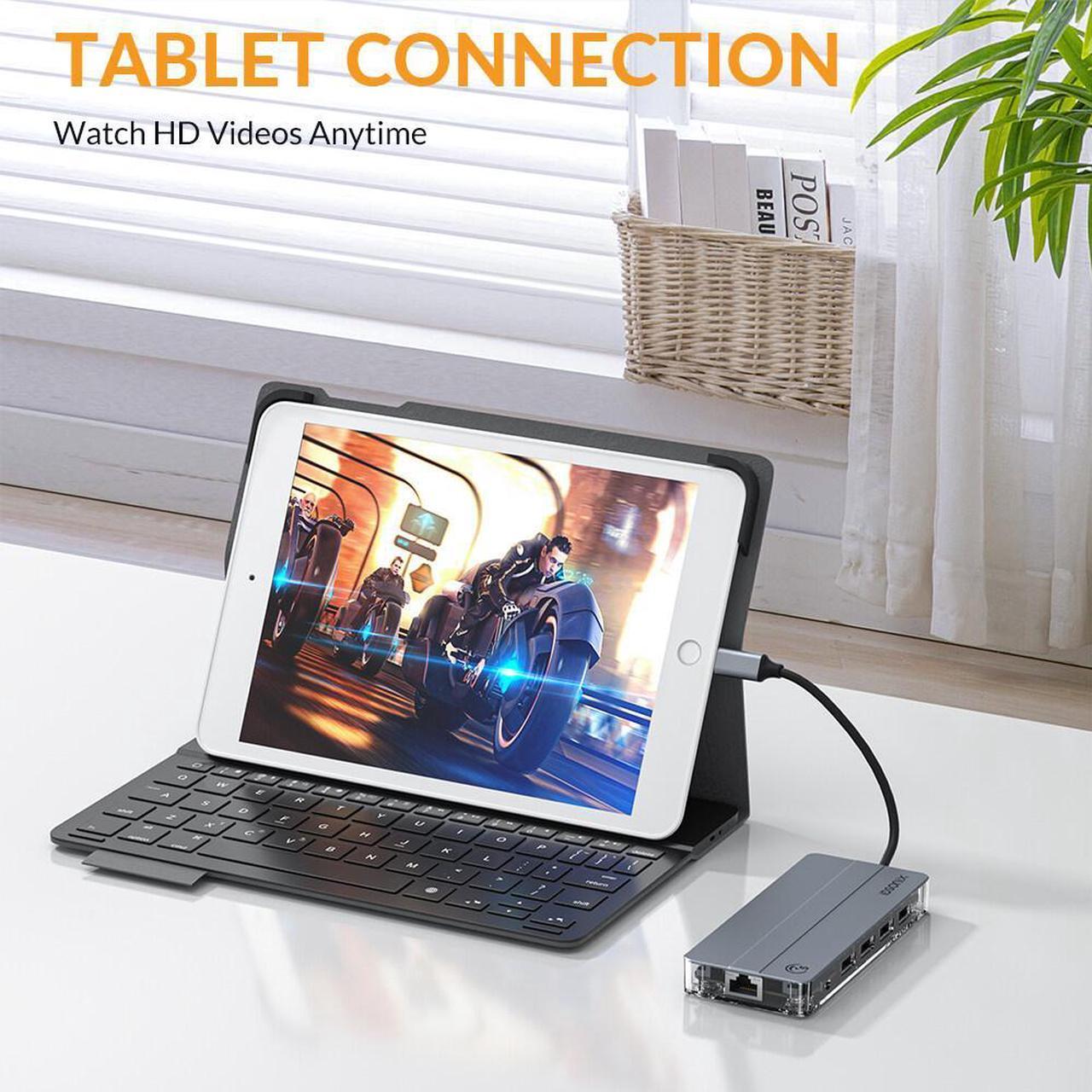 Alt view image 3 of 7 - iDsonix USB C Hub, 11 in 1 USB C hub with HDMI 4K, 5Gbps Data, 1000M Ethernet, PD 100W, USB C Hub Multi Port Adapters for MacBook Air/Pro Laptop