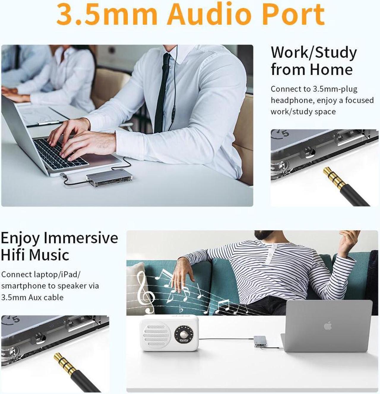 Alt view image 7 of 7 - iDsonix USB C Hub, 11 in 1 USB C hub with HDMI 4K, 5Gbps Data, 1000M Ethernet, PD 100W, USB C Hub Multi Port Adapters for MacBook Air/Pro Laptop