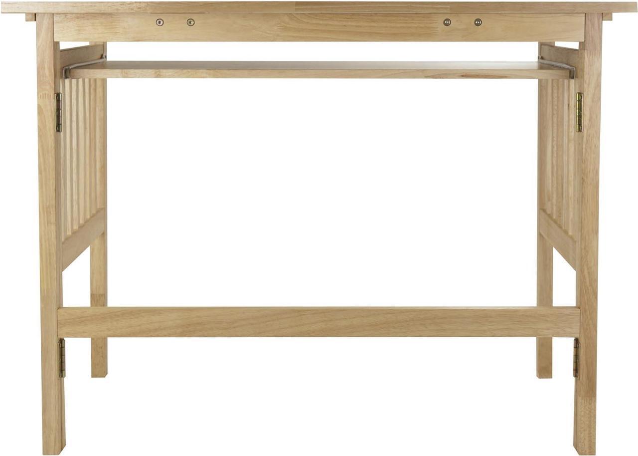 Alt view image 6 of 7 - Folding Computer Desk, Beechwood