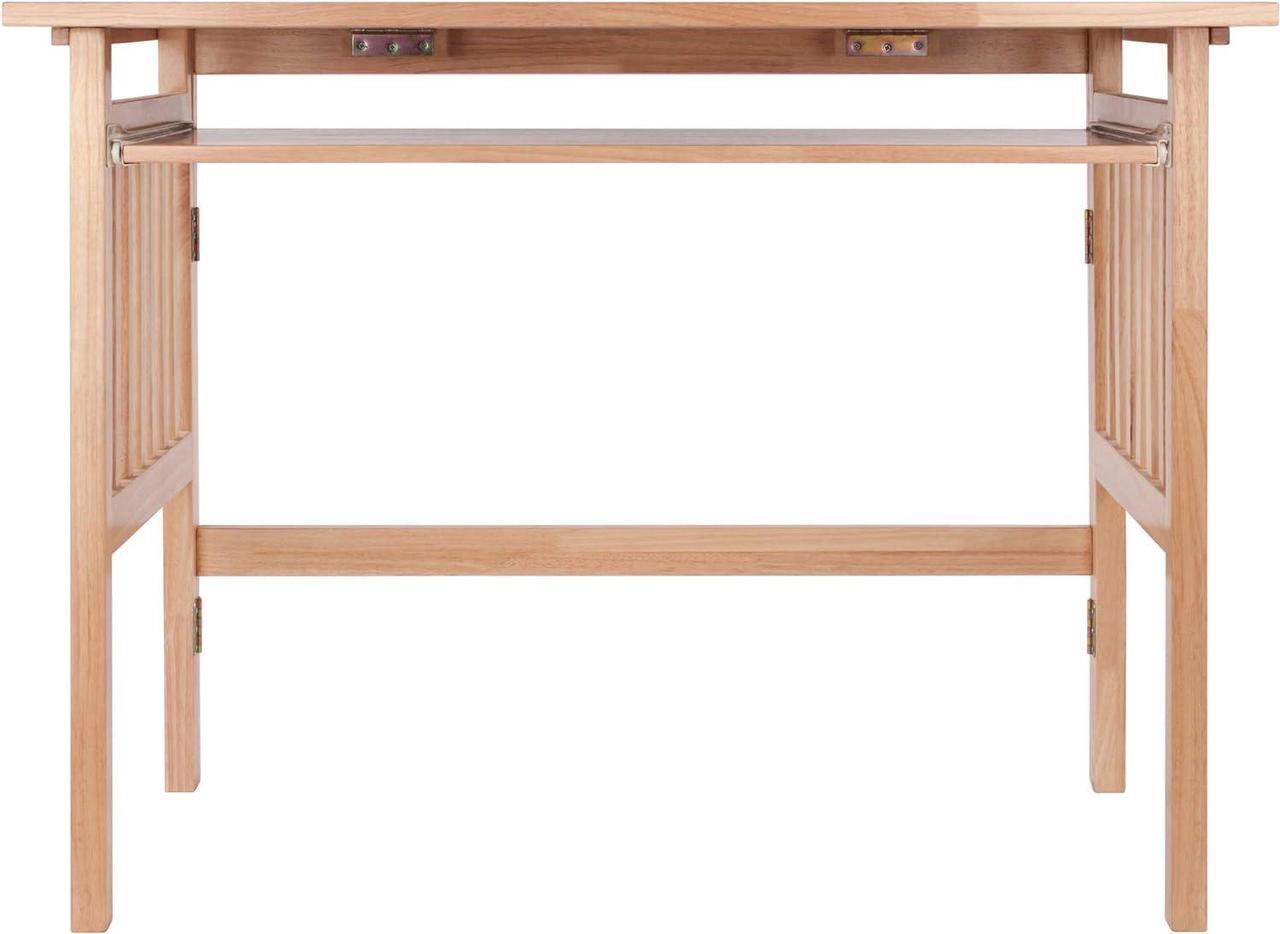 Alt view image 4 of 7 - Folding Computer Desk, Beechwood