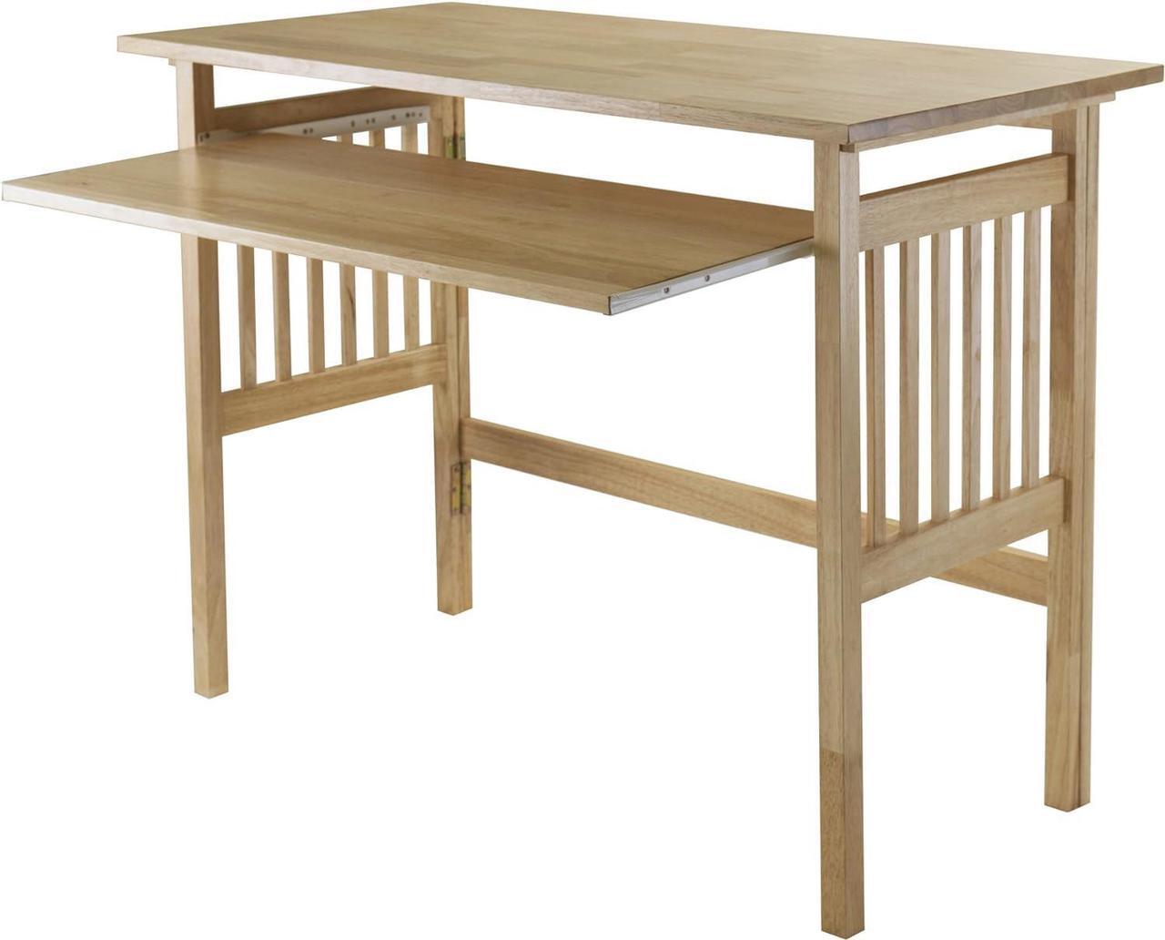 Alt view image 5 of 7 - Folding Computer Desk, Beechwood