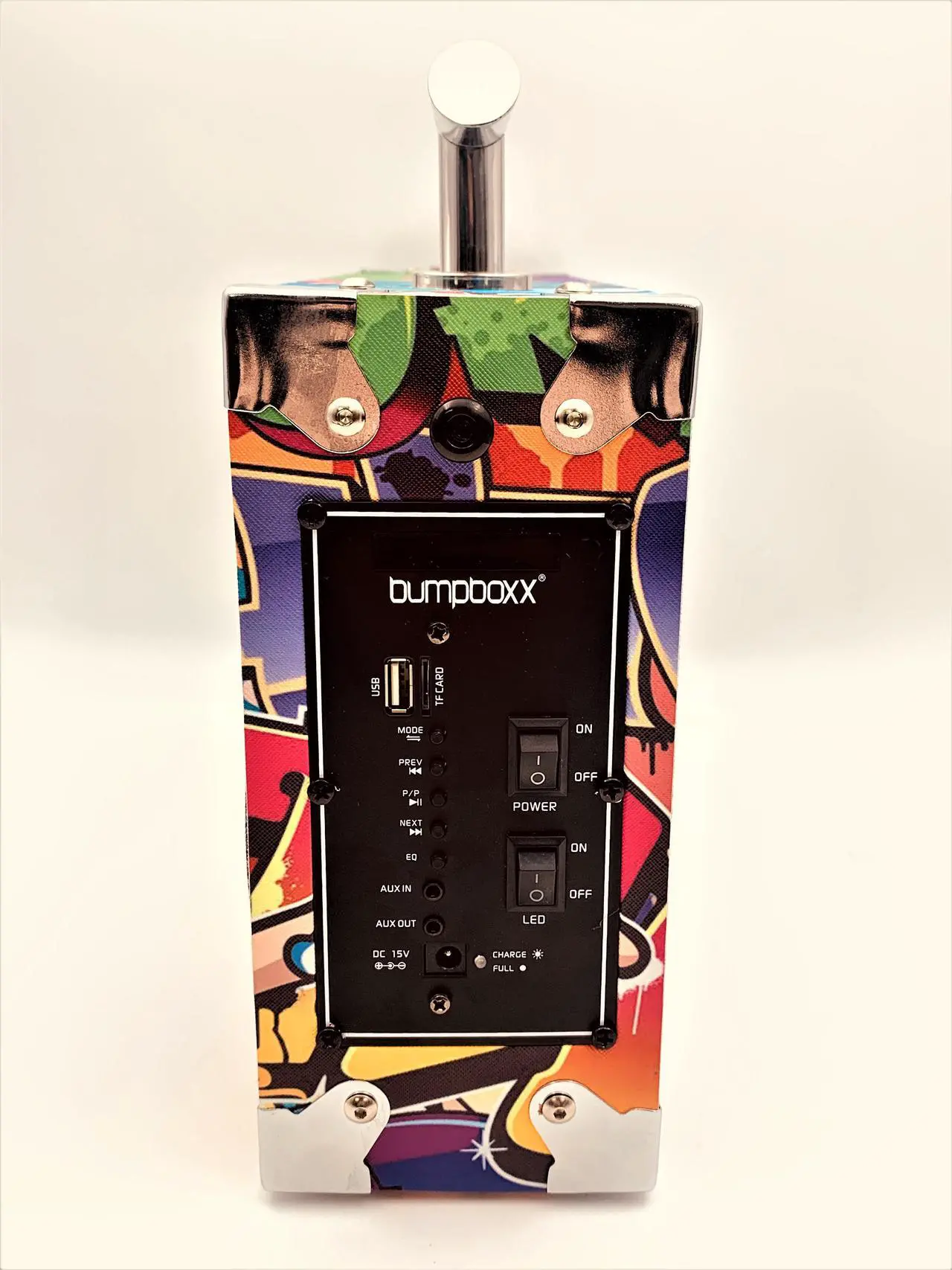 Alt view image 3 of 3 - Bumpboxx Ultra Bluetooth Boombox in NYC Graffiti