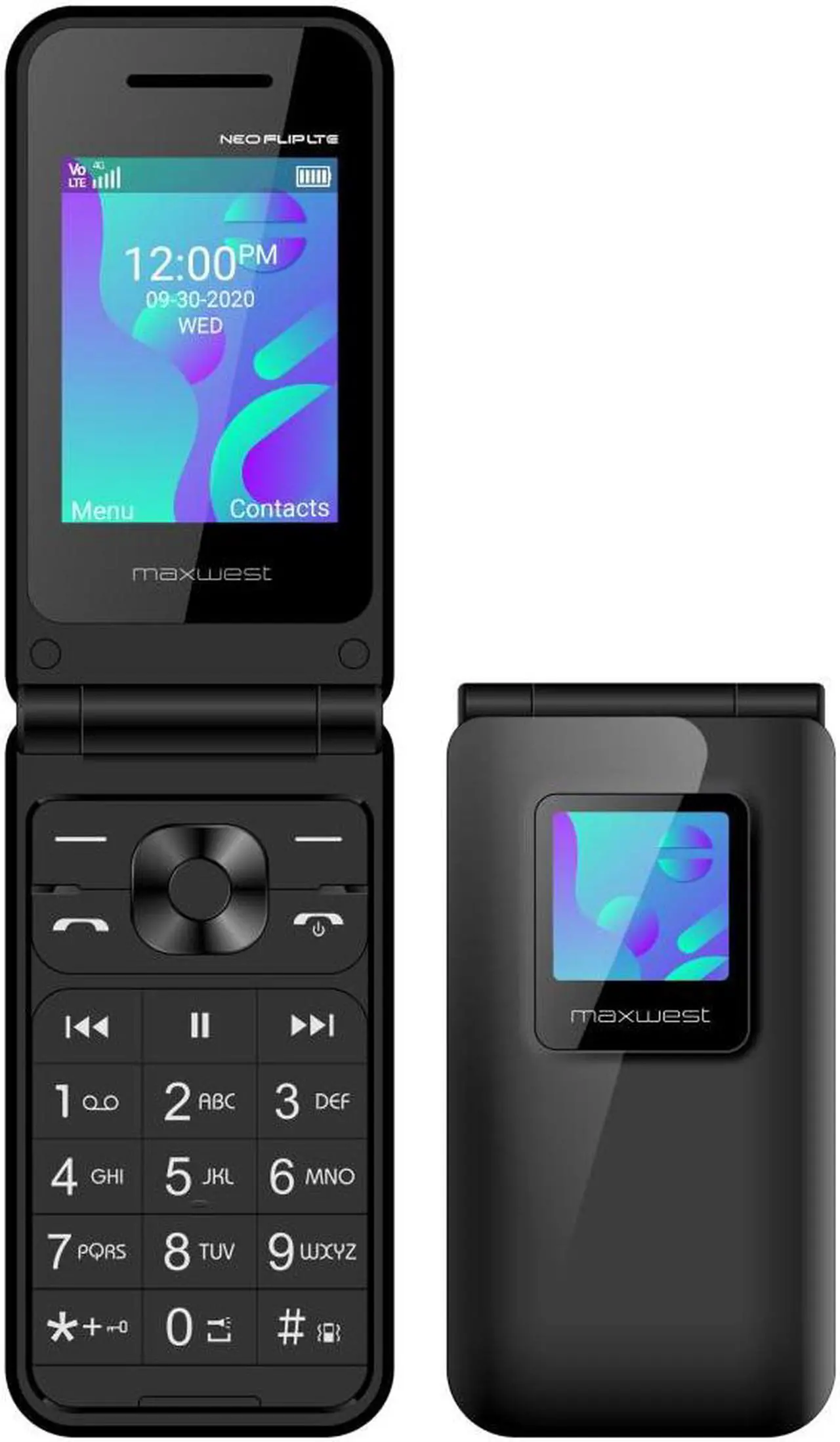 Main image of Flip Phone 4G LTE VoLTE Unlocked Compatible with T-Mobile Mint GSM Worldwide Maxwest Neo 4G Dual Nano Sim LTE Bluetooth (NOT VERIZON/Boost) Radio FM