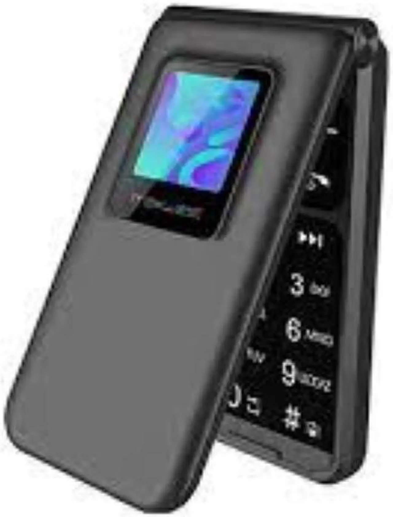 Alt view image 4 of 4 - Flip Phone 4G LTE VoLTE Unlocked Compatible with T-Mobile Mint GSM Worldwide Maxwest Neo 4G Dual Nano Sim LTE Bluetooth (NOT VERIZON/Boost) Radio FM