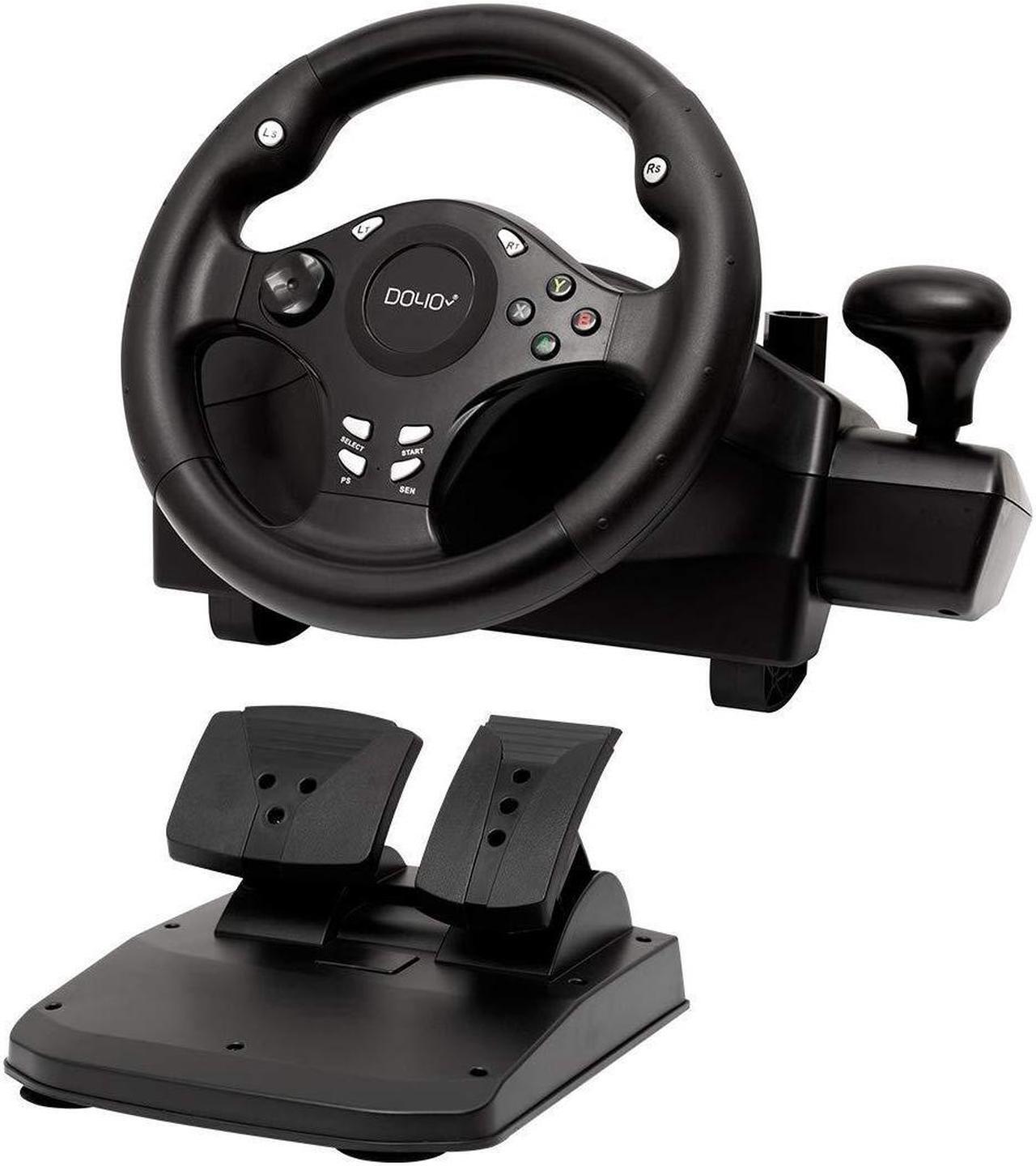 Main image of Gaming Racing Wheel Xbox One Steering Wheels Driving Sim Car Simulator Volante PC Pedals and Paddle Shifters for PC, Xbox Series X S, Xbox360, PS4, PS3, Switch, Android TV