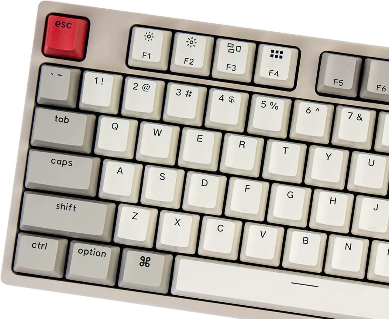 Alt view image 6 of 7 - Keychron C2 Full Size Wired Mechanical Keyboard Compatible with Mac, Keychron Brown Switch, 104 Keys ABS Retro Color Keycaps Gaming Keyboard for Windows, USB-C Type-C Braid Cable