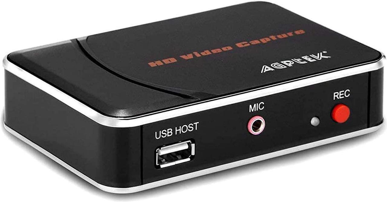 Main image of 1080P HDMI Video Capture Card HD Game Recorder Compatible with Xbox One/360/ PS4/ Wii U/Nintendo Switch and Support Mic in for Commentary - No PC Required