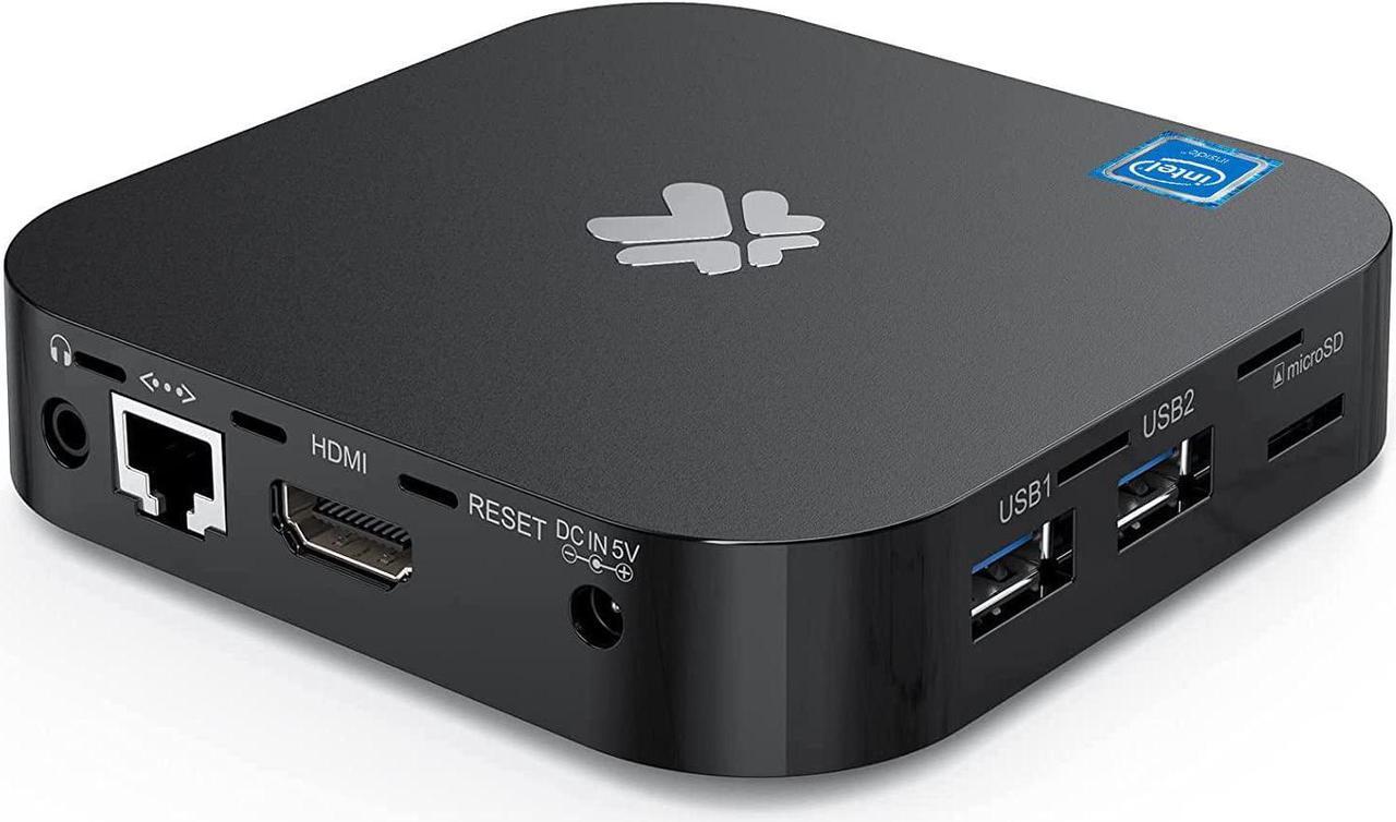 Main image of Mini PC Fanless Intel Atom Z8350 2GB DDR3 32GB eMMC Mini Computer with Windows 10 Pro Mini Desktop PC Support 4K HD, 2.4G/5G WiFi, Bluetooth 4.2, Gigabit Ethernet