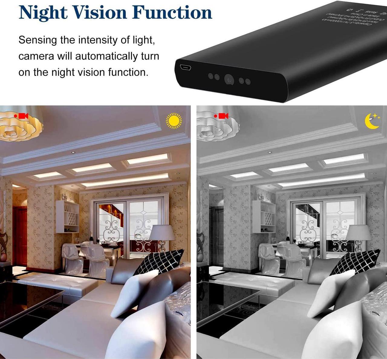 Alt view image 6 of 7 - Jigayao 1080P 10000mAh Portable Power Bank Hidden Spy Camera, Perfect Mini Security Nanny Camera for Home Office and Outdoor with Gravity Sensor, Motion Detection, Night VisionNo WiFi Needed No Audio