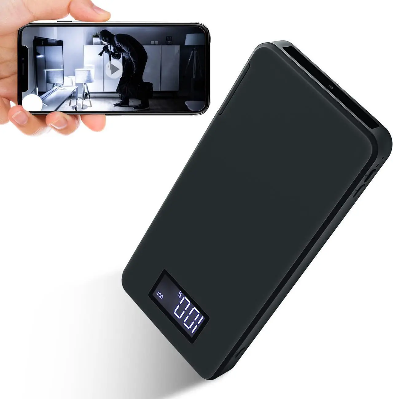Main image of Spy Camera Wi-Fi Hidden Camera, 10000 mAh Large Capacity Portable Mini Spy Hidden Cam, 1080P Wireless Video Nanny Cameras with Phone App Motion Detection Night Vision Home Security