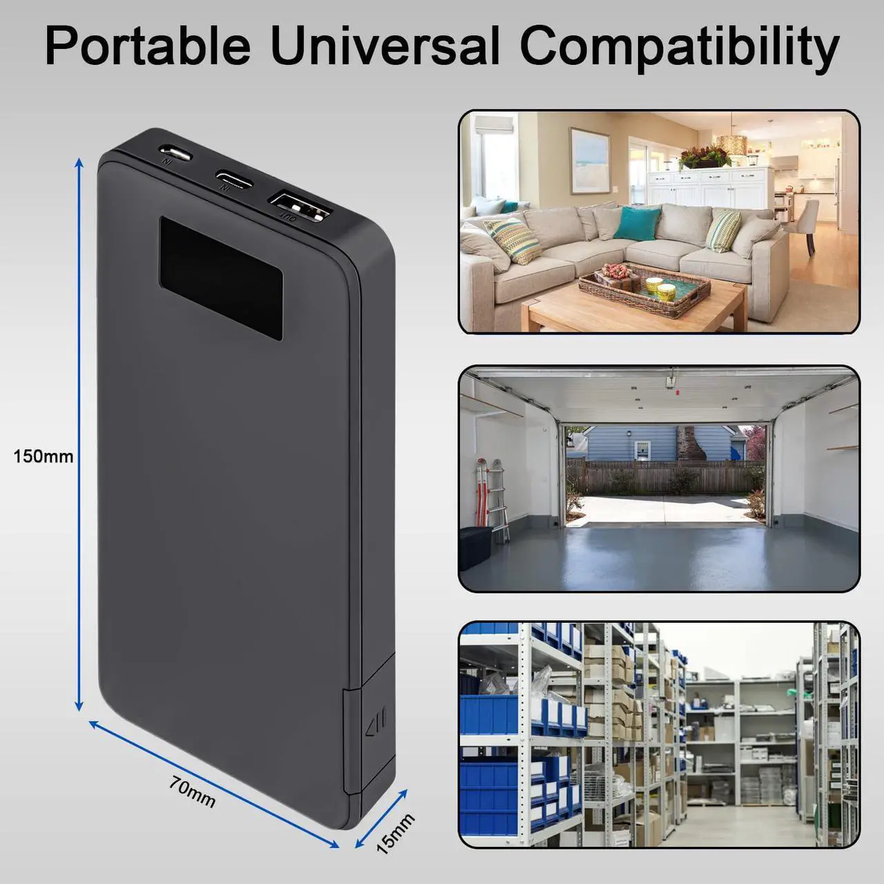 Alt view image 6 of 7 - Spy Camera Wi-Fi Hidden Camera, 10000 mAh Large Capacity Portable Mini Spy Hidden Cam, 1080P Wireless Video Nanny Cameras with Phone App Motion Detection Night Vision Home Security