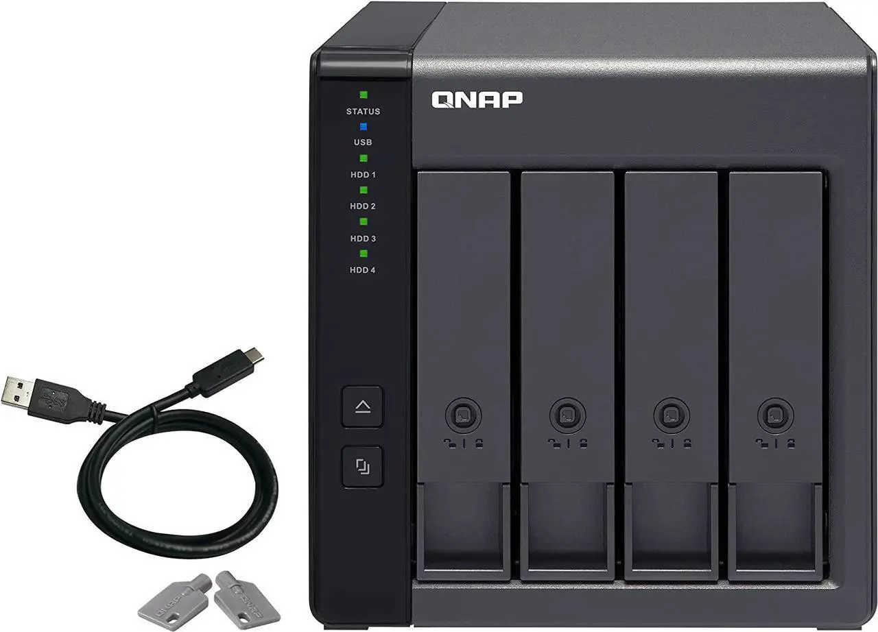 Main image of QNAP TR-004 4 Bay USB Type-C Direct Attached Storage (DAS) with hardware RAID (Diskless)