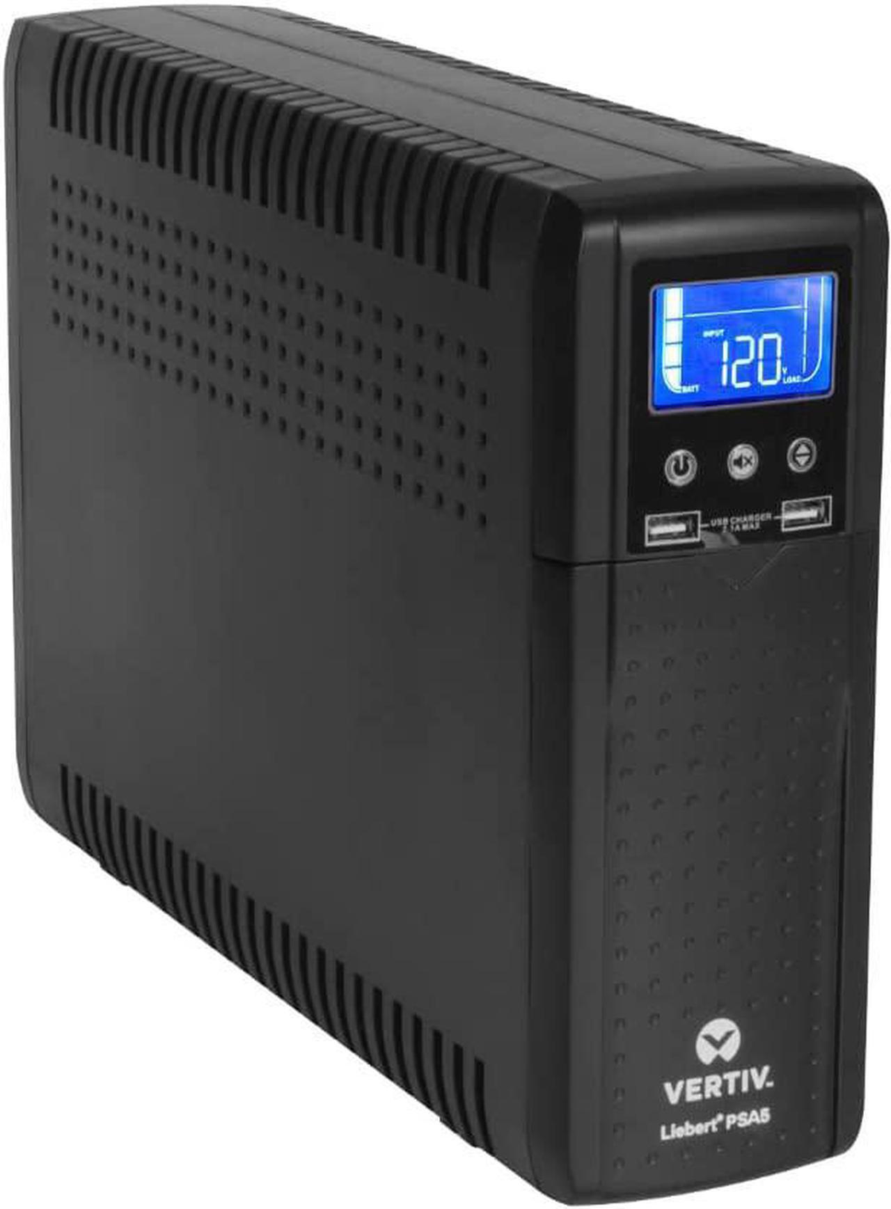 Alt view image 2 of 7 - Vertiv Liebert PSA5 1500VA 900W line-Interactive UPS & PST5 UPS - 850VA/500W 120V, LCD Monitoring Screen
