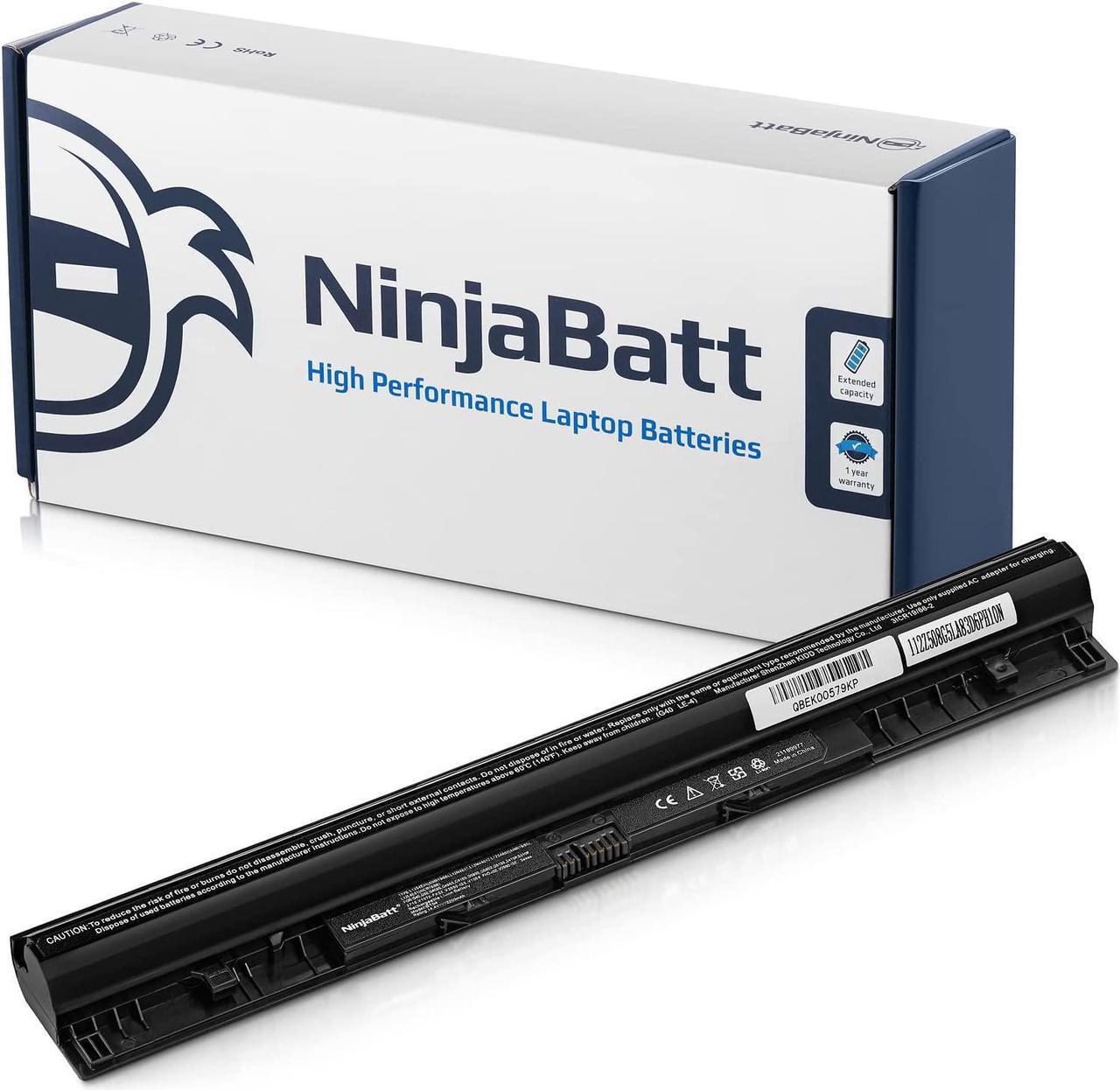 NinjaBatt Battery Replacement for Lenovo L12L4A02 G50 G50-45 L12S4A02 L12M4A02 L12M4E01 Z50 L12L4E01 Z70 L12S4E01 Z50-70 Z70-80 G50-70 G505S G500S Z50-75 G400S High Performance [4 Cells/2200mAh/33Wh]