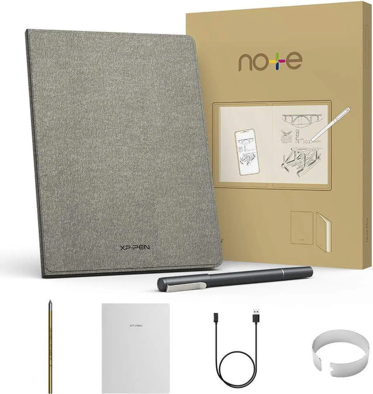 Alt view image 7 of 7 - Paper Tablet XP-PEN Note Plus Note-Taking Tablets, Smart Notepad, Digitizing Tablet for Business, Academic and Art Creation, Compatible with General A5 Size Notebook