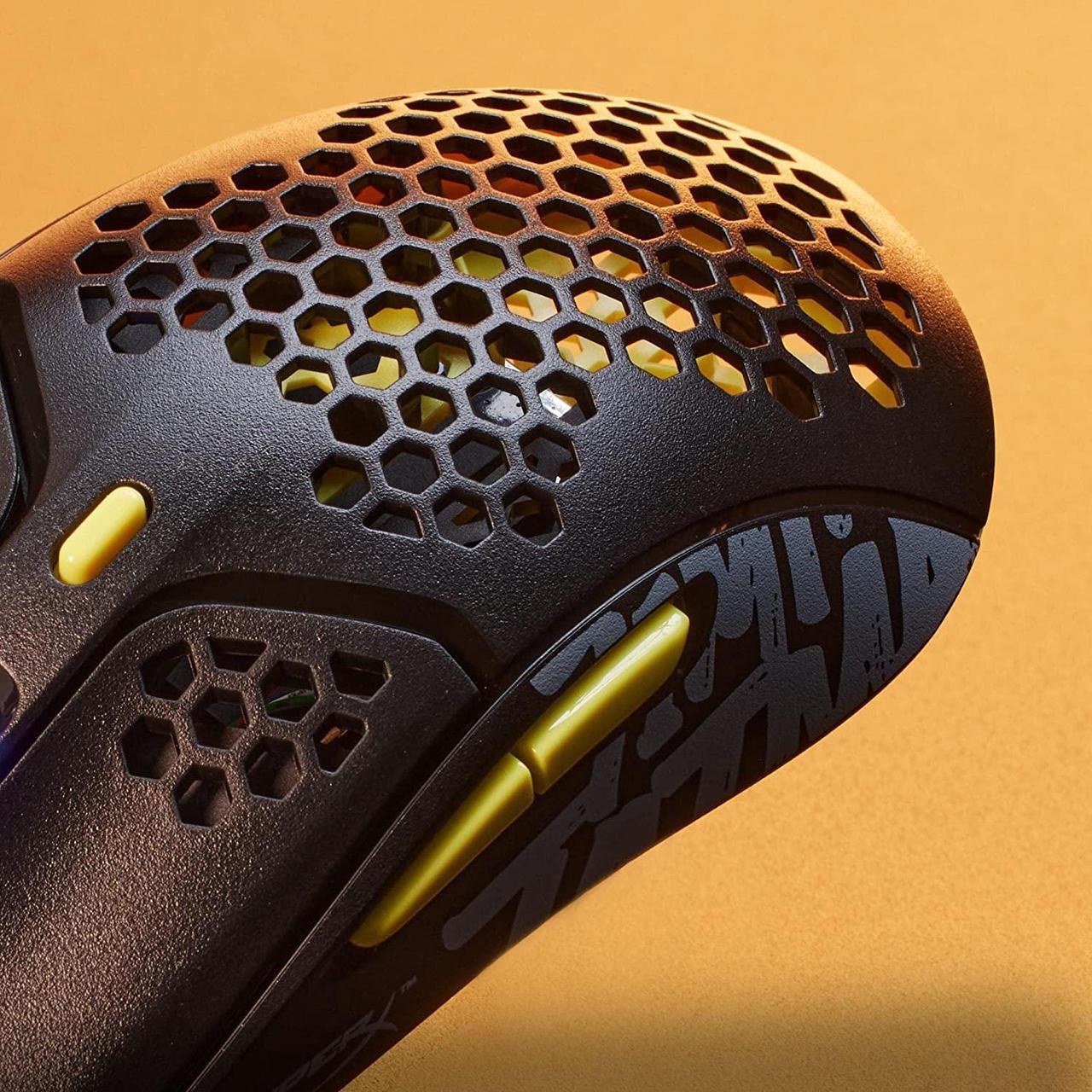 Alt view image 3 of 7 - HyperX Pulsefire Haste  Gaming Mouse  TimTheTatMan Edition  Ultra-Lightweight, 59g, Honeycomb Shell, Hex Design, HyperFlex USB Cable, Up to 16000 DPI, 6 Programmable Buttons