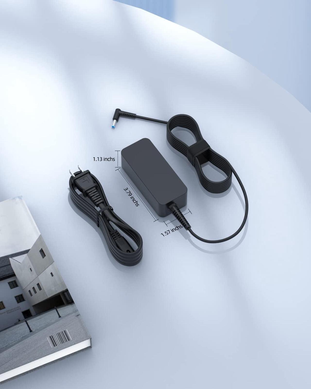 Alt view image 5 of 7 - 45W Charger Fit for HP 17-cn1xxx 17-cn1003ca 17-cn0051ds 17-cn0273st 17-cn0168st 17-cn0173st 17-cn0275st 17-cn0164st 17-cn0108ds 17-cn3606ds 17-cn0615ds 17-cn0045cl 17-cn0058cl Laptop Power Adapter