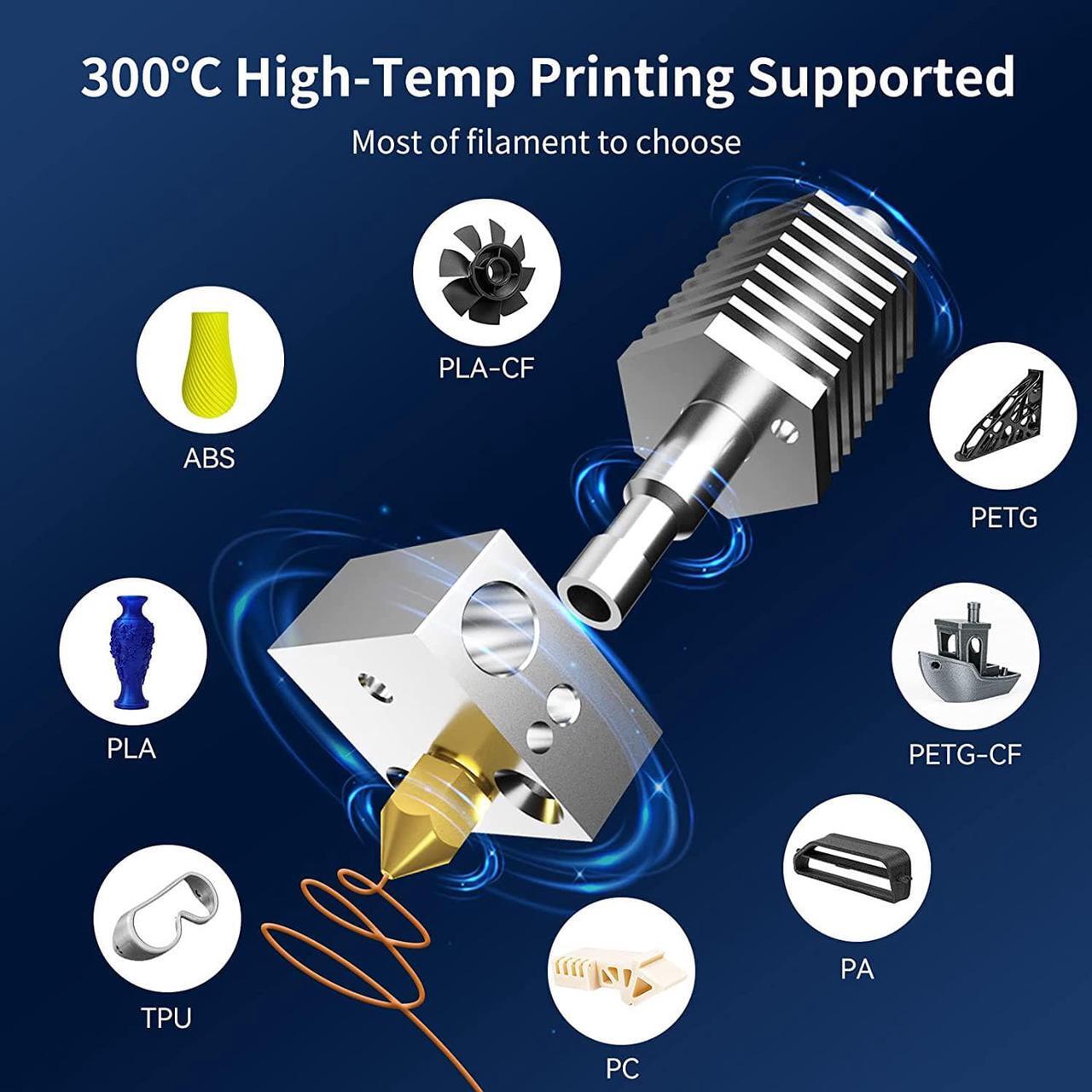 Alt view image 2 of 7 - Voxelab Aquila S2 3D Printer with High Temperature(300°C) Extruder, N32 Motherboard High Precision Printing, Removable PEI Coated Flexible Build Plate, Resume Printing 220 * 220 * 240mm