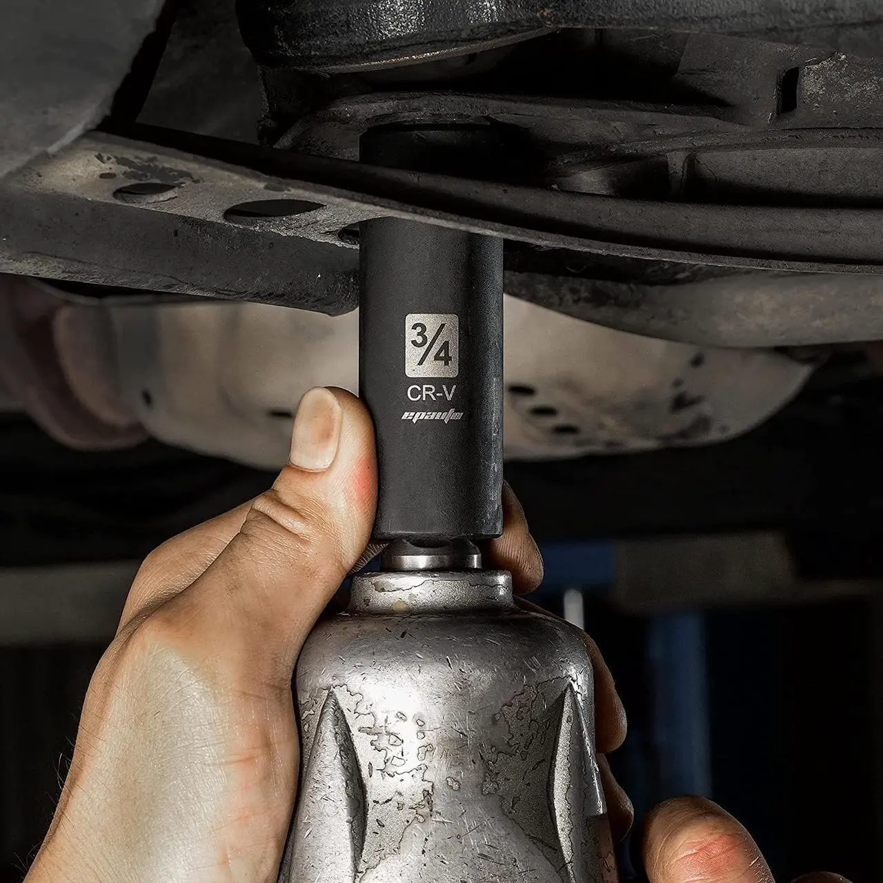 Alt view image 2 of 7 - EPAuto 1/2-Inch Drive SAE Deep Impact Socket Set, Cr-V, 6 Points, 11 Sockets