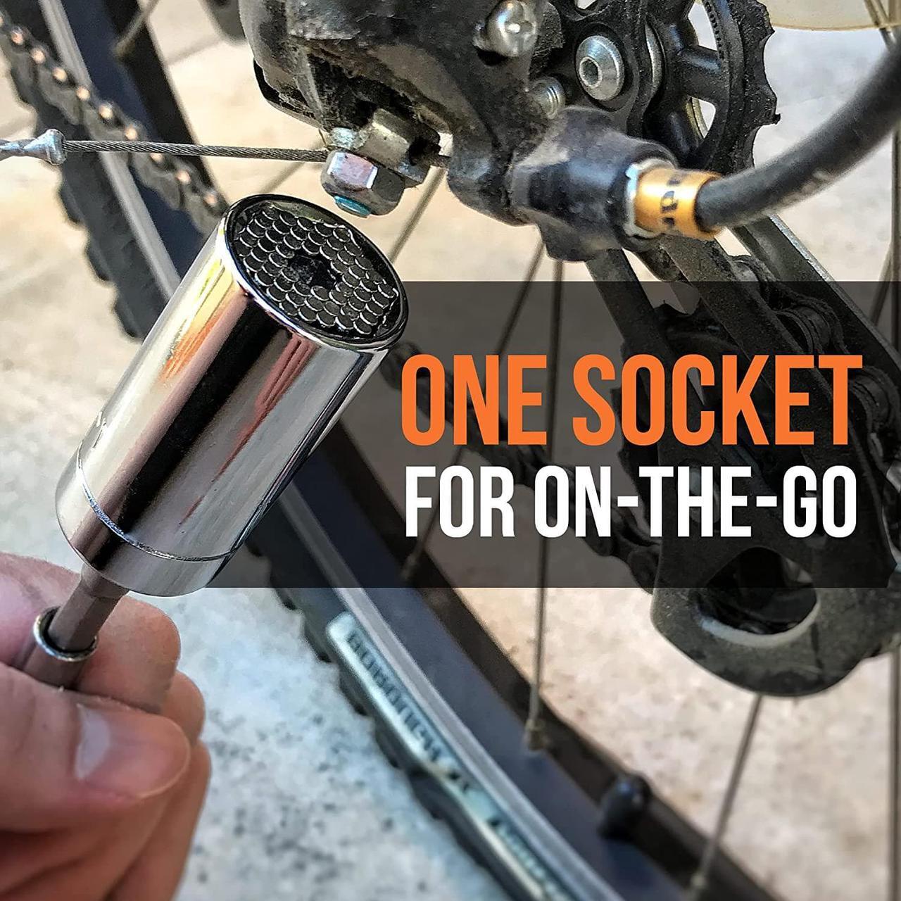 Alt view image 2 of 7 - Father's Day Gift for Dad RAK Universal Socket Tool - Super Socket Gifts for Him - Adjustable Grip Socket Adapter Set for Husband, Mechanic, Handyman, Tools for Men,women