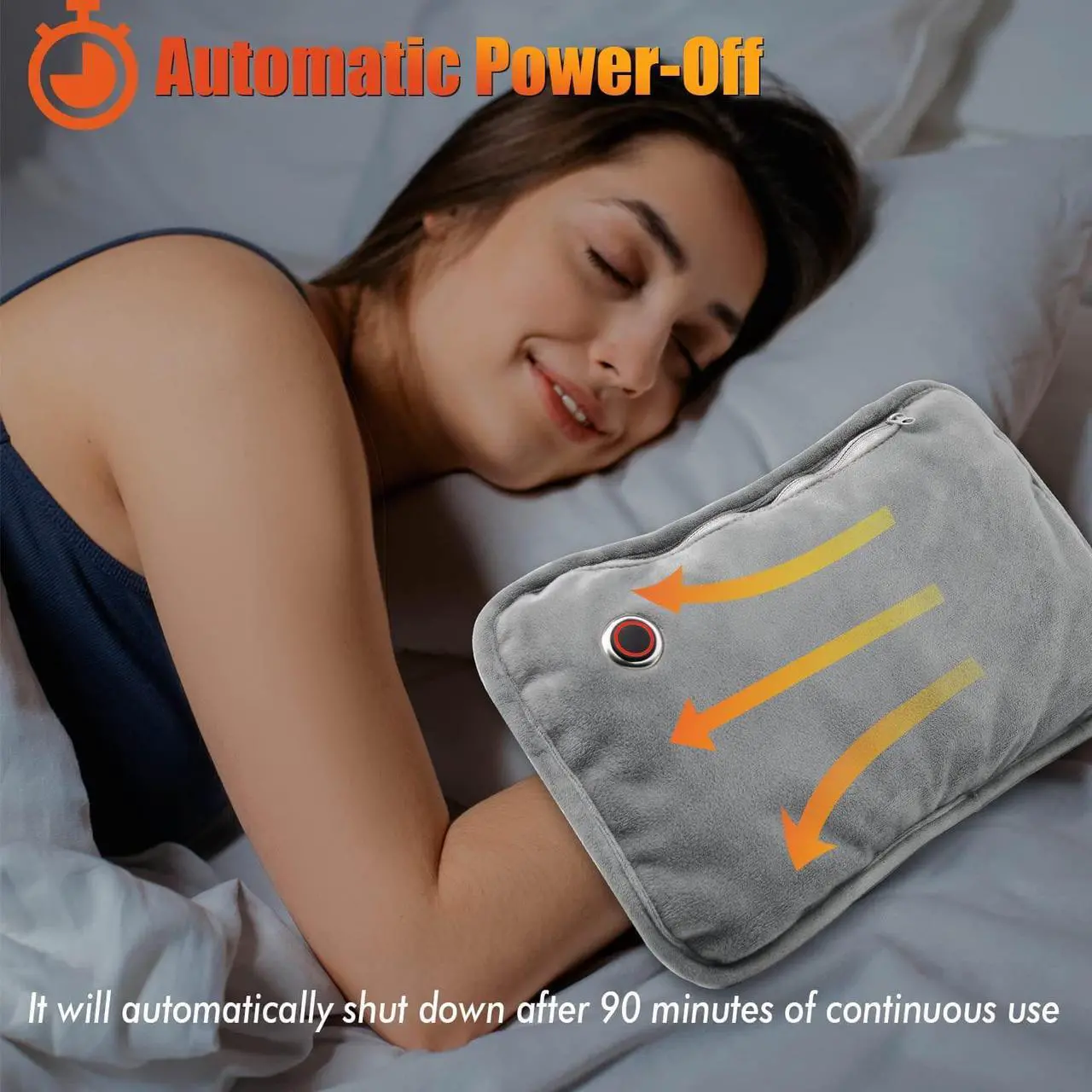 Alt view image 7 of 7 - Hand Warmers Rechargeable, 10000mAh Electric Heated Gloves Power Bank Portable Graphene Handwarmers Pouch with 3 Levels & Double-Sided Heating for Hunting Camping Golf Xmas Gifts for Women Men Kids