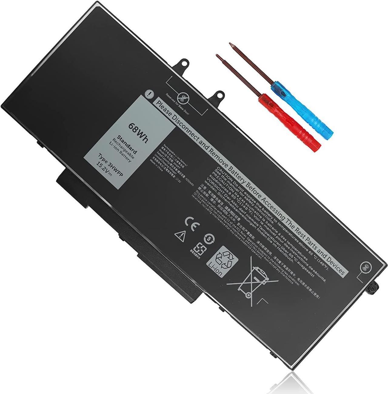 Main image of 68Wh 3HWPP 15.2V Battery for Dell Latitude 5501 5510 5511 5401 5410 5411 E5410 E5510 E5401 E5501 E5411 E5511 Precision 3551 3541 for Inspiron 17 7500 7506 2-in-1 Black 451-BCMN 10X1J N2NLL 1VY7F 3YNXM